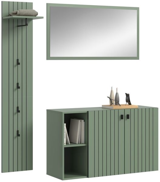 Garderobe Set 3-tlg. Loreno in grün 152 cm Bild 6