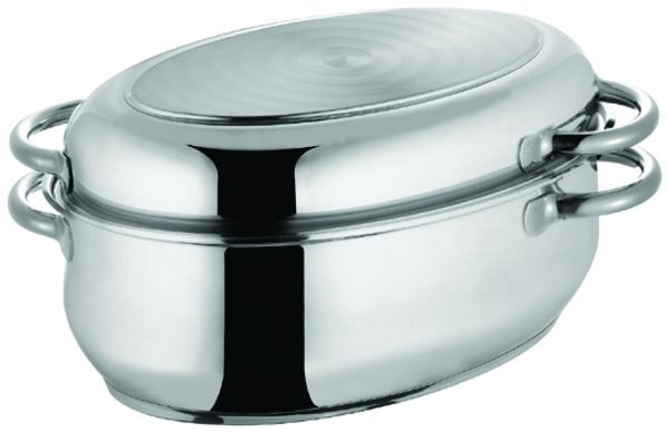 SCHULTE-UFER Multibräter oval 9 l Ø38cm Edelstahl