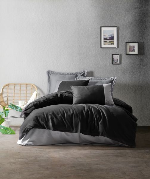 L'Essentiel Maison Bettwäsche Set Plain, Baumwolle, 2 teilig, Langlebige Qualität, Sanft & Weich, 3 Größen