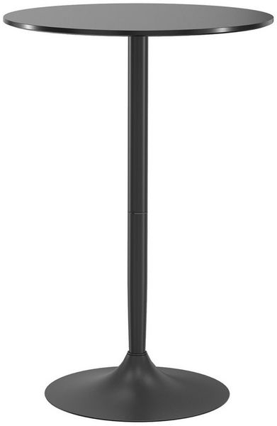 HOMCOM Bartisch (Stehtisch, 1-St, Runder Tresentisch), für Wohnzimmer, Esszimmer, Stahl, Ø70 x 102H cm, Schwarz