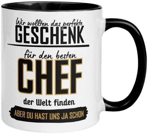 Momentals Tasse Bester Chef Geschenk – „Wir wollten das perfekte Geschenk finden“, Gratis Versand · Links-&Rechtshänder · Spülmaschinenfest
