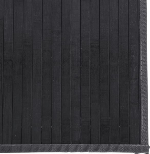 vidaXL Teppich Rechteckig Grau 100x200 cm Bambus 376946 Bild 6