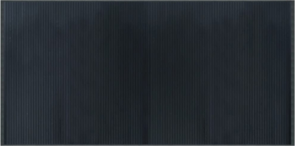 vidaXL Teppich Rechteckig Grau 100x200 cm Bambus 376946