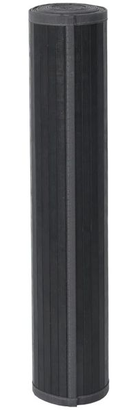 vidaXL Teppich Rechteckig Grau 100x200 cm Bambus 376946 Bild 3