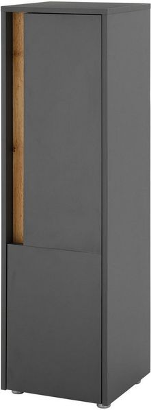 INOSIGN Midischrank CITY/GIRON, Badschrank mit Griffmulde, Hochschrank in zeitlosem Design in den Farben Weiß und Anthrazit verfügbar, viel Stauraum