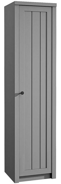AX LIVING Kleider Schrank Palmano S1T – 50 cm breit, Stilvoll Grau
