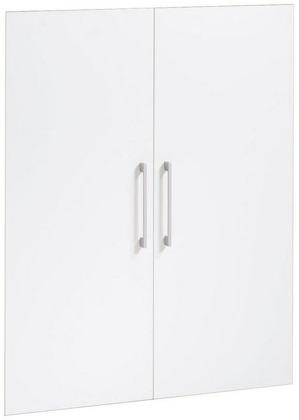 Tvilum Regalelement Türen 2er Set für Regale PRIMA, Weiß matt, B 84 x H 105 cm