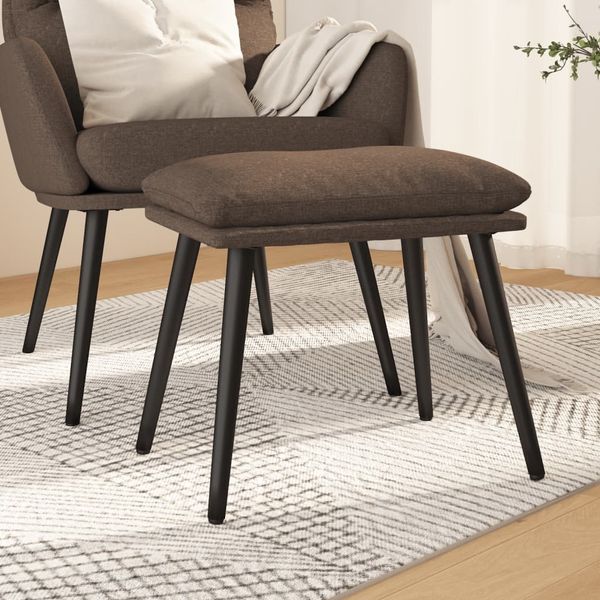vidaXL Fußhocker Taupe 45 x 29,5 x 39 cm Stoff [341502]