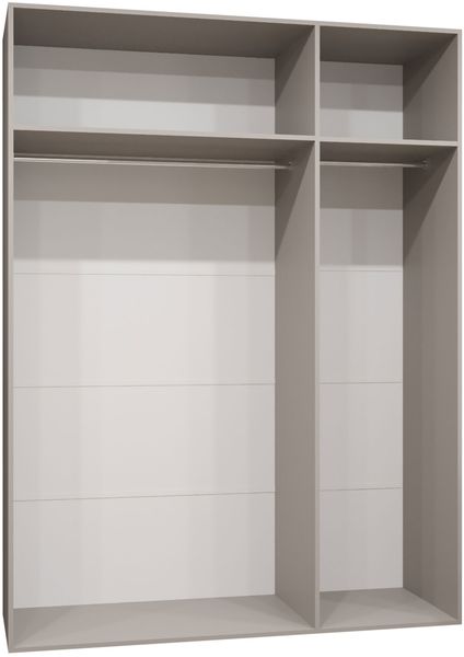 Kleiderschrank Midere 150 mit Frontspiegel (Farbe: Schwarz) Bild 4