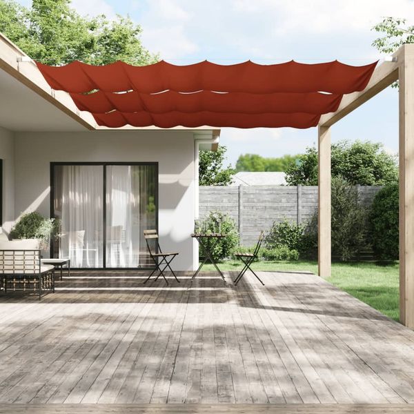Senkrechtmarkise, Terrassenmarkise Terrakotta 140x420 cm Oxford-Gewebe