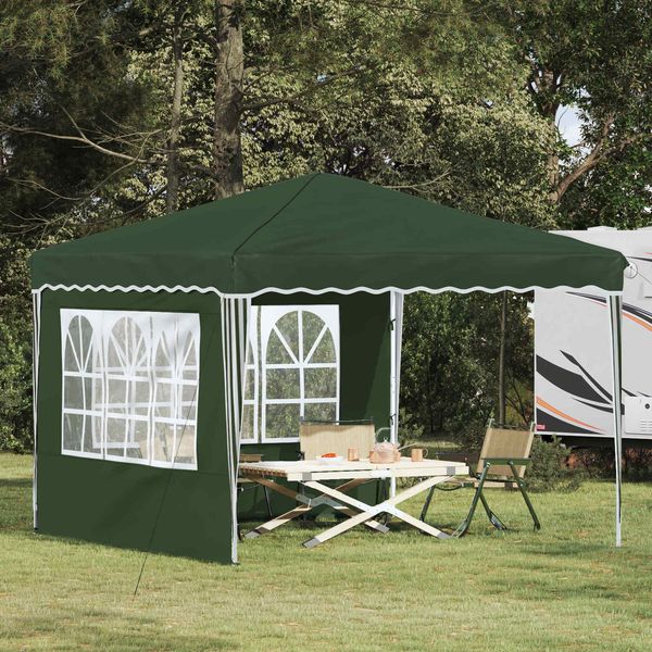vidaXL Pop-up Partyzelt 288 x 288 x 245 cm Grün Oxford-Stoff 42019761