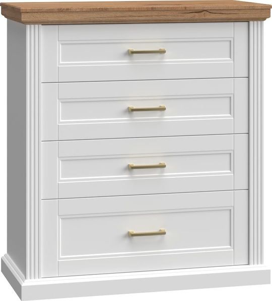 OTTO home Kommode Tara Schubkastenkommode, B/T/H: 101/48/112 cm, lackiert mit wasserbasiertem UV-Lack, Soft-Close-Funktion