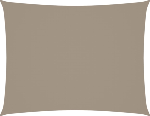 vidaXL Sonnensegel Oxford-Gewebe Rechteckig 6x8 m Taupe 135443