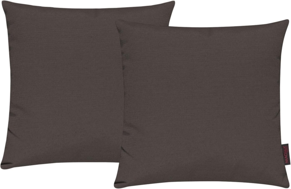 MAGMA Kissenhüllen FINO - ca. 50 x 50 cm - 2er Set braun