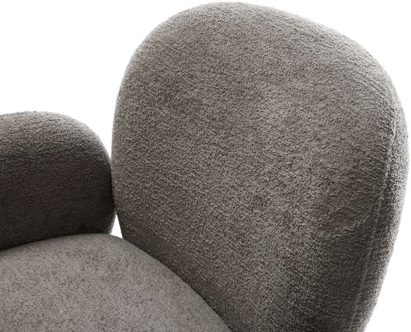 Drehstuhl Nube-Flex mit Armlehnen Bouclé Soft Schlamm Holzgestell kantig Natur 180° drehbar Taschenfederkern Bild 4