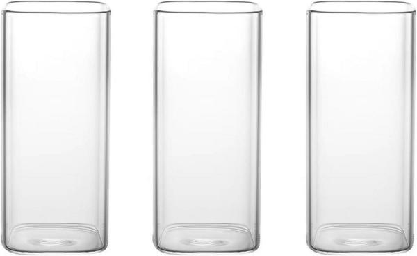 Quadratische Gläser Set Modern Cocktail Longdrink Wassergläser Gelegenheiten