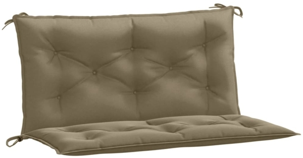 vidaXL Gartenbank-Auflagen 2 Stk. Melange Taupe 100x50x7 cm Stoff 4002594