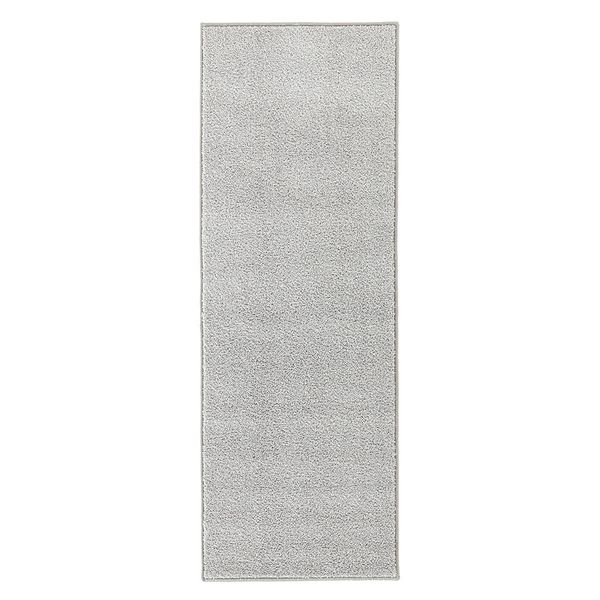 Kurzflor Teppich Pure Uni Grau - 80x300x1,3cm