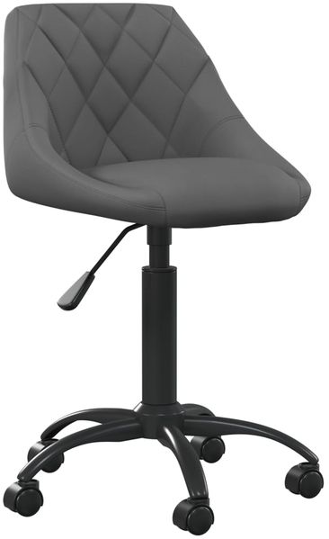 vidaXL Esszimmerstuhl Dunkelgrau Samt [335361] Bild 2
