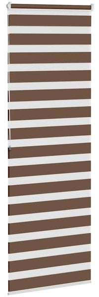 vidaXL Doppelrollo Braun 85x200 cm Stoffbreite 80,9 cm Polyester 4014362 Bild 4