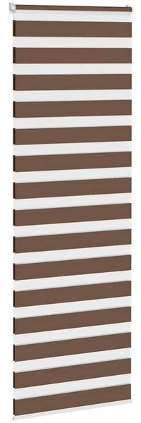 vidaXL Doppelrollo Braun 85x200 cm Stoffbreite 80,9 cm Polyester 4014362 Bild 3