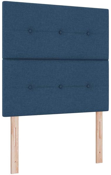 vidaXL Boxspringbett mit Kissen mit Kopfteil Blau 200 x 80 cm Stoff 3344260 Bild 5
