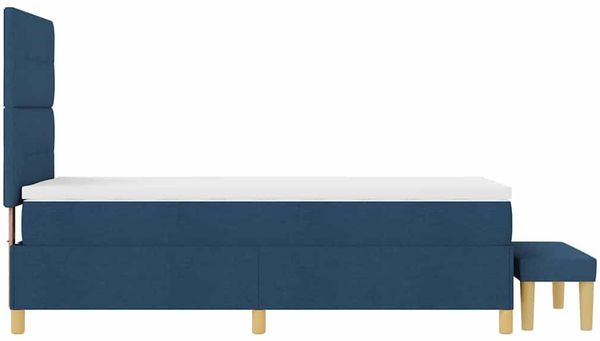 vidaXL Boxspringbett mit Kissen mit Kopfteil Blau 200 x 80 cm Stoff 3344260 Bild 9