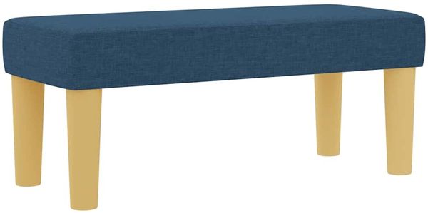 vidaXL Boxspringbett mit Kissen mit Kopfteil Blau 200 x 80 cm Stoff 3344260 Bild 6