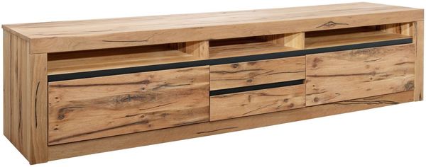 TV-Board Wild-/Zerreiche 220x50x55 natur geölt MONTREUX #040
