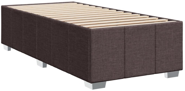 vidaXL Boxspringbett mit Matratze Dunkelbraun 90x190 cm Stoff 3293819 Bild 9