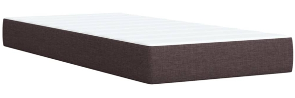 vidaXL Boxspringbett mit Matratze Dunkelbraun 90x190 cm Stoff 3293819 Bild 10