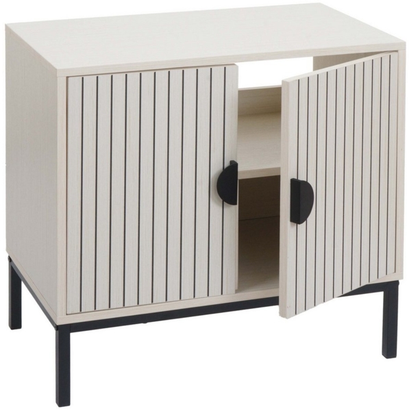 MCW Waschbeckenunterschrank MCW-O42-W Türen schließen mit Soft-Close