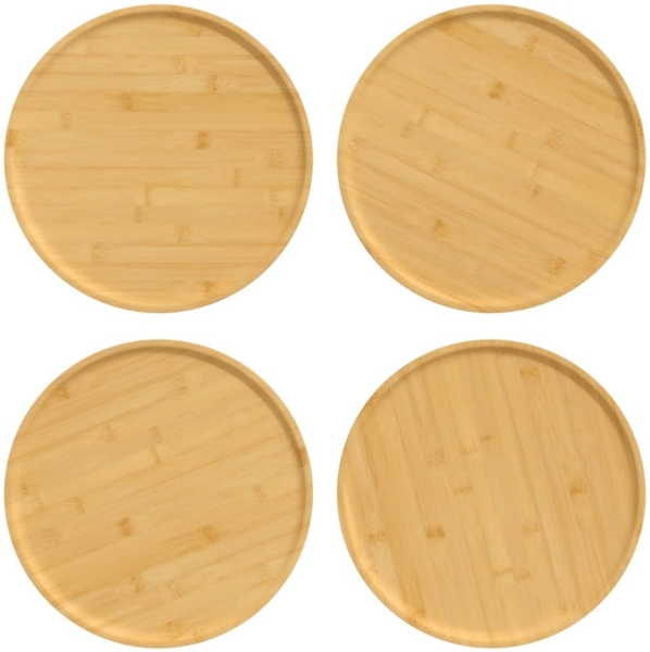vidaXL Pizzateller 4 Stk. Ø32x1,5 cm Bambus 352769