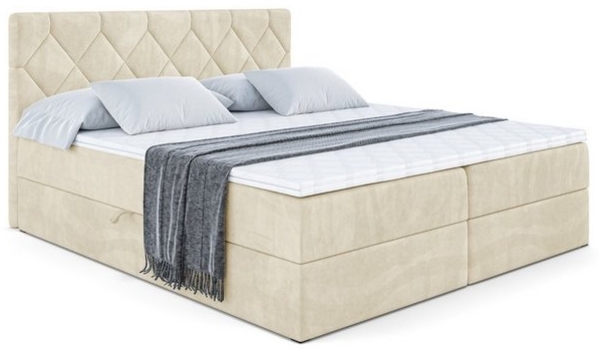 ALTDECOR Boxbett CATOR (Multipocket-Matratze H4, H3 Matratze Bonellfederung, Topper, Kopfteil) Bild 4
