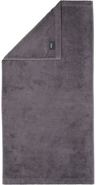 CAWÖ Handtuch - Lifestyle, Walkfrottier, Baumwolle, einfarbig Anthrazit 50x100cm
