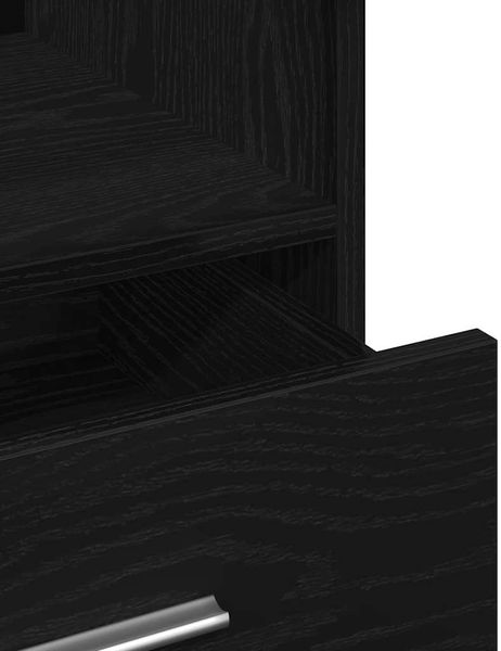 vidaXL Podium Schwarz Eichen-Optik 55 x 55 x 107 cm Holzwerkstoff 862299 Bild 8