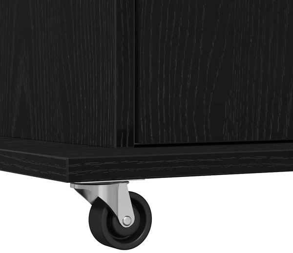 vidaXL Podium Schwarz Eichen-Optik 55 x 55 x 107 cm Holzwerkstoff 862299 Bild 10