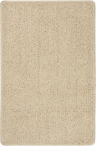 Shaggy-Teppich Wohnzimmer Schlafzimmer Creme 200x290 cm Rutschfest