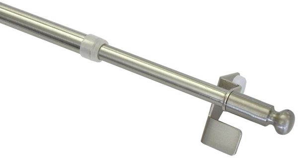 Gardinia Klemmstange Press & Go Filigrano Kugel, edelstahl, 80 - 110 cm