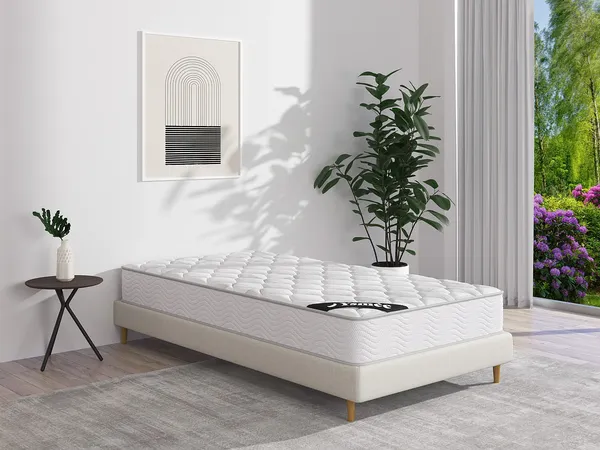 Vente-unique - Taschenfederkernmatratze - 1 Zone - Härtegrad 2 - 90 x 190 cm - Stärke 20 cm - SONGE von YSMÉE