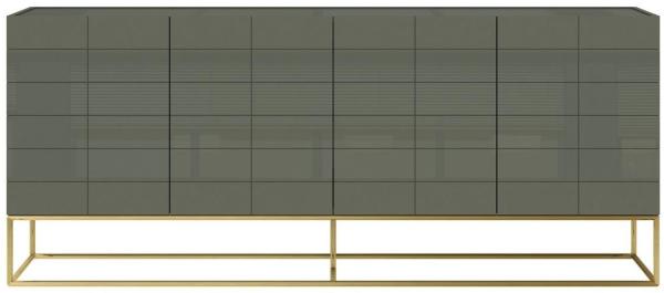 Livin Hill Kommode Rose Hill Zementgrün, hochglänzend, goldene Beine RH01 Bild 2