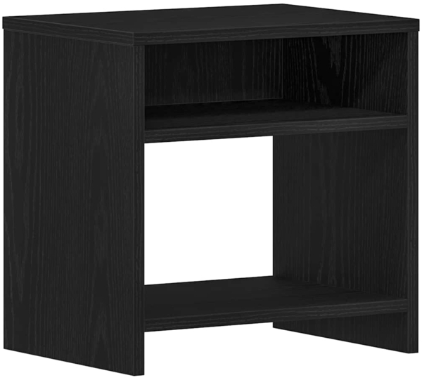 vidaXL Nachttisch Schwarz Eichen-Optik 40x30x40 cm Holzwerkstoff 862363