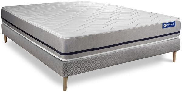 Actilatex soft matratze 160x220 cm + Bettgestell mit lattenrost - Dicke : 20cm - Latex und Memory-schaum - H3 Bild 3