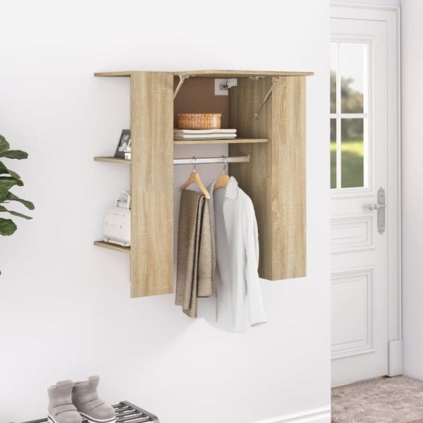 vidaXL Flurschrank Sonoma-Eiche 97,5x37x99 cm Holzwerkstoff 808768