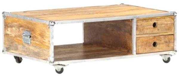 vidaXL Couchtisch 89x59x33 cm Massives Raues Mangoholz 323408