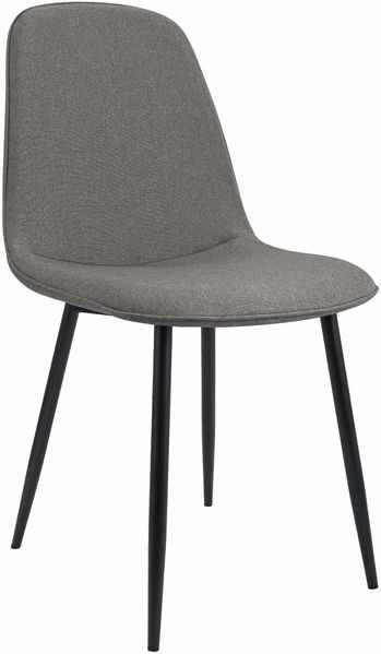 Esszimmerstuhl RAZON - Stoff Hellgrau 45x54x88 cm | Essstühle Esszimmerstühle Küchenstühle Wohnzimmerstühle