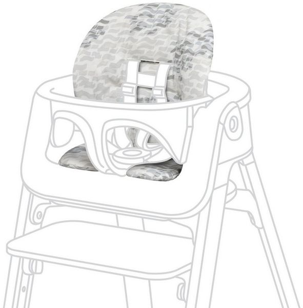 Stokke Sitzkissen für Steps Hochstuhl Waves Grey