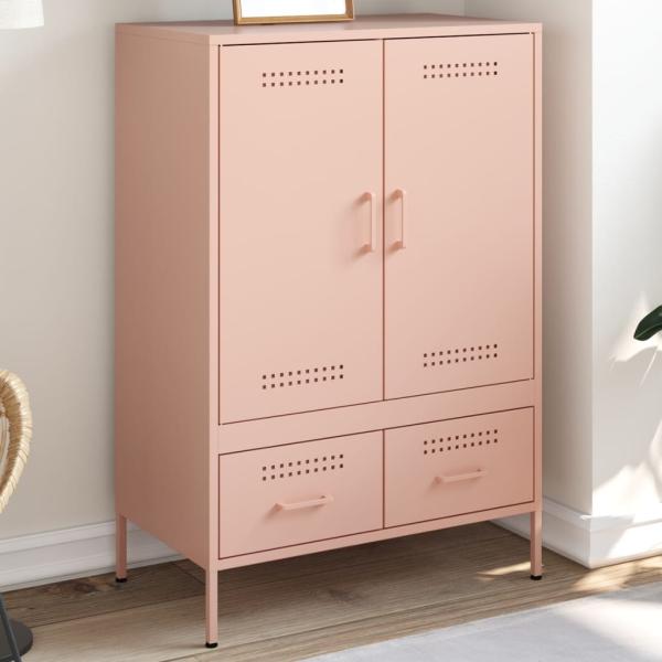 vidaXL Highboard Rosa 68 x 39 x 101,5 cm Stahl 843109