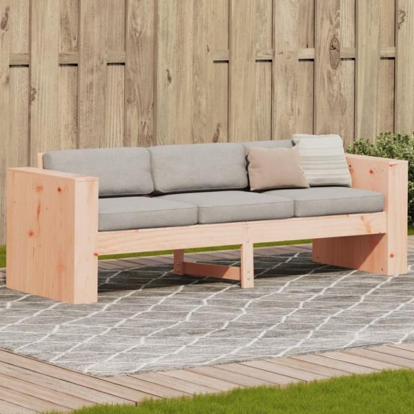 vidaXL Gartensofa 3-Sitzer 189x60x62 cm Massivholz Douglasie 832376