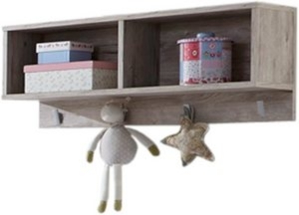 Arthur Berndt 'Bente' Wandregal Bücherregal Universalregal Garderobe Eiche Sand Bild 6